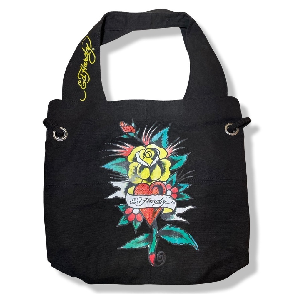 Vintage Y2K Ed Hardy Tote / Shoulder Bag
